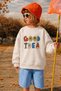 Unisex Kids' 3 Thread Fabric Slogan Printed Cotton Sweatshirt - 2