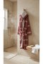 Peshtemal Bathrobe - Hooded Karatezgah Woven Striped Unisex Bath, Spa and Beach Robe - 3