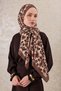 Chocolate Leona Pattern Kraş Shawl