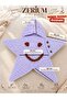 Baby Sleeping Cocoon - Hand Knitted Star Model (2-4 Months) Lilac - 4