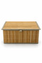 Bamboo Lid Lined Rectangular Storage Box and Organizer 29X40X18 Cm- Bohemian, Basket, Organizer