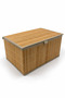 Bamboo Lid Lined Rectangular Storage Box and Organizer 32X45X20 Cm- Bohemian, Basket, Organizer - 2