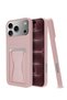 Apple iPhone 18 Pro Max 5G 2026 Silicone TPU Case with Card Holder and Kickstand Hand Grip Slim Shockproof Wallet Case Cover