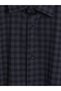 Peak New Season Navy Blue Regular Fit Plaid Men's Shirt - 6