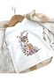 Baby Girl 6-9-12-18-24 Months Stylish Winter Set with Plush Jacket and 3-Piece Threaded Bottoms - 4