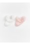 Esvab • Modern & Distinctive Tulle Detailed Baby Girl Booties Socks, Pack of 2