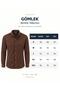 Jet Polo Long Sleeve Slim Fit Men's Velvet Shirt - 7779 - 5