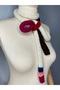 Hand Knitted Design Glittery Scarf Shawl Neck Collar Foulard - 2