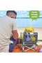 Pop 'N Sit Portable Booster, Indoor/Outdoor Use, Floor Seat with Feeding Tray, Grey, 6 Mos - 3 Yrs - 6