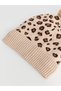 Beige Pompom Baby Girl Beanie - 2