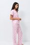 Women's Pink Standard Size Elasticated Pajama Set