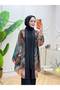 Large Size Oval Stone Detailed Knitted Fabric Three-Piece Set - 6