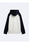 Regular Fit Polar Hooded White Sweatshirt - 4