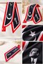 Ata-004 Ataturk Photo and Signed Turkish Flag Tie / Scarf / Foulard - Black-White - 7