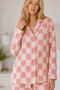 Women's Pink Flexible Loose-Fit Pajama Set - 6
