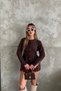Women's Angora Knitwear Premium Cardigan Buttoned Round Neck Ruffled Peplum