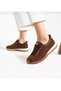 Women's Lace-Up Colorful Sole Stone Patterned Sneaker Walking Shoes - 6
