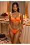 Push-Up Support Bra Set with Stones, Top and Bottom Set
