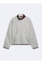 Relaxed Fit Half-Zip Fleece Gray Sweatshirt - 2