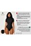 Women's Short Sleeve Turtleneck Hooked Bodysuit/Leotard - Soft Texture - 3