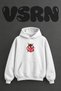 Ladybug Design Pre-Printed Oversize White Hooded Sweatshirt