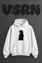 Anime Men's Hoodie Design Pre-Printed Oversize White Hooded Sweatshirt