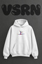 Watercolor Gymnast Design Pre-Printed Oversize White Hooded Sweatshirt