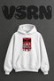 Attack on Titan Design Pre-Printed Oversize White Hooded Sweatshirt