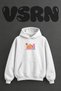Watercolor Snail Design Pre-Printed Oversize White Hooded Sweatshirt