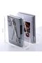MZDT Magazine Holder, Clear Acrylic Desk Organizers, File Organizer for Desk, Magazine Rack- Desktop Book Storage -Independent Vertical 1 Space-2 Pack - 7