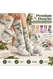 Unisex Batik Patterned Socks 10-Piece Colorful Cotton Long Socks Seamless Breathable Daily Sports Socks - 4