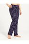 Women's Purple Patterned Comfortable Cut Pajama Bottoms - 4