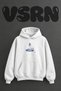 Lighthouse Design Pre-Printed Oversize White Hooded Sweatshirt