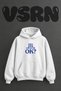 Everything Ok Tasarım Front Printed Oversize White Hooded Sweatshirt