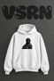 Soldier Mexico Design Pre-Printed Oversize White Hooded Sweatshirt