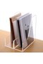 MZDT Magazine Holder, Clear Acrylic Desk Organizers, File Organizer for Desk, Magazine Rack- Desktop Book Storage -Independent Vertical 1 Space-2 Pack - 8