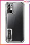 Lou Laser Transparent Silicone Case with Metallic Silver Lens Protector for Redmi Note 10 5g
