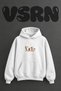 Beatles Coffee Design Pre-Printed Oversize White Hooded Sweatshirt