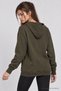 Hooded Oversize Knitted Sweatshirt Len0042 Khaki - 5