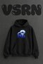 Killua Zoldyck Design Pre-Printed Oversize Black Hooded Sweatshirt