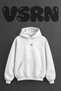 Inosuke Demon Slayer Design Pre-Printed Oversize White Hooded Sweatshirt