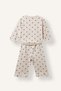 100% Cotton Polka Dot Ruffled Cuffs Thin 2-Piece Set for Baby Girl I3662A526Au - 2