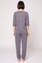 Women 2 Pcs Allover Print 3/4 Sleeve Top And Pants Sleepwear Set, Multicolor - 4