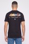 Men Crew Neck Short Sleeve Brand Logo T-Shirt, Black - 4