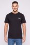 Men Crew Neck Short Sleeve Brand Logo T-Shirt, Black