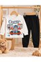 Baby Boy 100% Cotton Racer Race Car Printed Seasonal 2-Piece Top and Bottom Set - 3