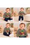 Baby Boy 100% Cotton Racing Car and Cute Teddy Bear Printed Long Sleeve Top and Bottom 2-Piece Set - 6