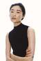 Stand-collar jersey top - 2