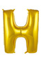 Special Series Party Supplies Birthday Decoration Friend H- Letter 34 Inch Gold Color Balloon 76 cm - 2