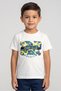 Kids Boy Short Sleeve Graphic Print T-shirt, White